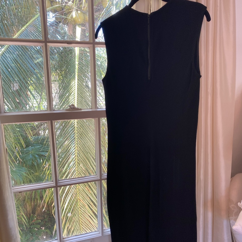 Vince Black Stretchy Sheath Dress Sz Medium - Picture 2 of 7